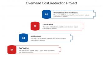 Overhead Cost Reduction Project Ppt Powerpoint Presentation Infographics Background Designs Cpb
