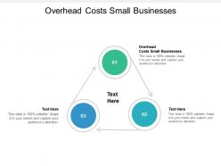 Overhead costs small businesses ppt powerpoint presentation inspiration designs download cpb