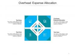 Overhead expense allocation ppt powerpoint presentation gallery layout cpb