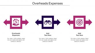 Overheads Expenses Ppt Powerpoint Presentation Inspiration Slideshow Cpb