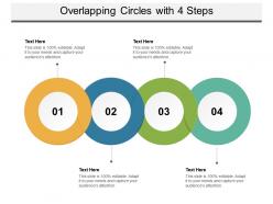 Overlapping circles with 4 steps
