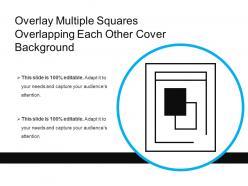 Overlay multiple squares overlapping each other cover background