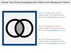 Overlay two circles overlapping each other cover background texture