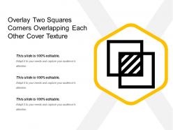 Overlay two squares corners overlapping each other cover texture