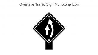 Overtake Traffic Sign Monotone Icon In Powerpoint Pptx Png And Editable Eps Format