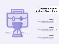Overtime icon of business workplace