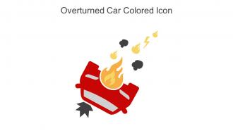 Overturned Car Colored Icon In Powerpoint Pptx Png And Editable Eps Format