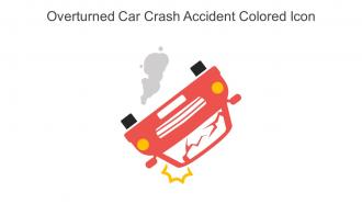 Overturned Car Crash Accident Colored Icon In Powerpoint Pptx Png And Editable Eps Format