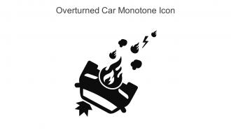 Overturned Car Monotone Icon In Powerpoint Pptx Png And Editable Eps Format