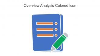 Overview Analysis Colored Icon In Powerpoint Pptx Png And Editable Eps Format