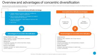 Overview And Advantages Of Concentric Diversification Product Diversification Strategy SS V