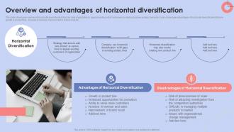 Overview And Advantages Of Horizontal Diversification Strategy To Manage Business Strategy SS