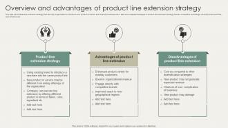Overview And Advantages Of Product Line Horizontal And Vertical Business Strategy Ss V