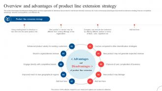 Overview And Advantages Of Product Line Strategic Diversification To Reduce Strategy SS V