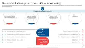 Overview And Advantages Of Product Strategic Diversification To Reduce Strategy SS V