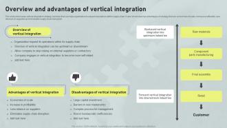 Overview And Advantages Of Vertical Integration Horizontal And Vertical Integration Strategy SS V