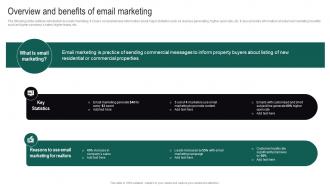 Overview And Benefits Of Email Marketing Real Estate Branding Strategies To Attract MKT SS V
