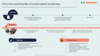 Overview And Benefits Of Email Organic Marketing Organic Marketing Approach