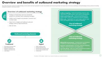 Overview And Benefits Of Outbound Marketing Digital And Traditional Marketing Strategies MKT SS V