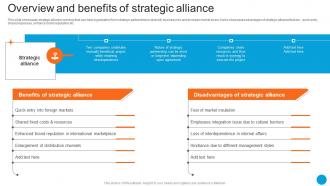 Overview And Benefits Of Strategic Alliance Product Diversification Strategy SS V