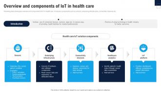 Overview And Components Of Enhance Healthcare Environment Using Smart Technology IoT SS V