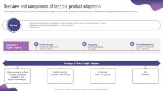 Overview And Components Of Tangible Product Adaptation Strategy For Localizing Strategy SS