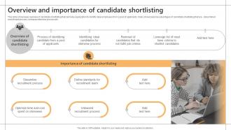 Overview And Importance Of Candidate Shortlisting Screening And Shortlisting Ideal