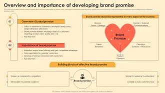 Overview And Importance Of Developing Brand Promise Digital Brand Marketing MKT SS V