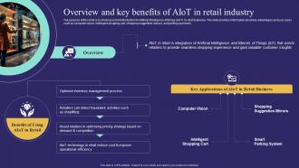 Overview And Key Benefits Of Aiot In Retail Industry Unlocking Potential Of Aiot IoT SS