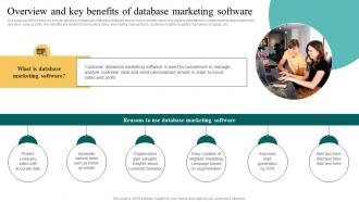 Overview And Key Benefits Of Database Complete Introduction To Database MKT SS V