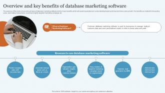 Overview And Key Benefits Of Database Marketing Practices To Increase MKT SS V
