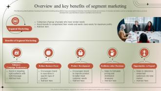 Overview And Key Benefits Of Segment Marketing Micromarketing Guide To Target MKT SS