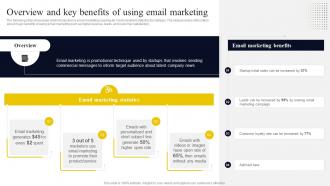 Overview And Key Benefits Of Using Email Marketing Go To Market Strategy For Startup Strategy SS V