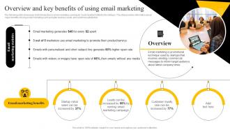 Overview And Key Benefits Of Using Email Marketing Startup Marketing Strategies To Increase Strategy SS V