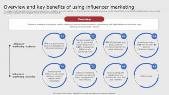 Overview And Key Benefits Of Using Influencer Digital Marketing Strategies For Startups Strategy SS V