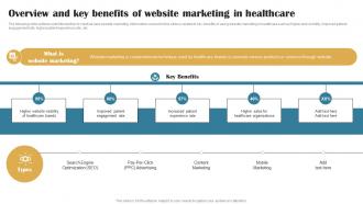 Overview And Key Benefits Of Website Building Brand In Healthcare Strategy SS V