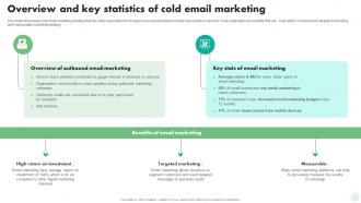 Overview And Key Statistics Of Cold Email Marketing Digital And Traditional Marketing Strategies MKT SS V