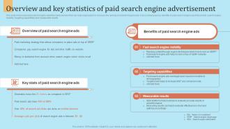 Overview And Key Statistics Of Paid Search Engine Outbound Marketing Strategy For Lead Generation