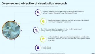 Overview And Objective Of Visualization Research Data Visualization Ppt Powerpoint Presentation Gallery Aids