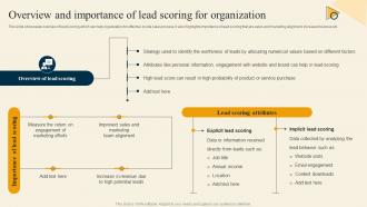 Overview And Of Lead Scoring Inside Sales Strategy For Lead Generation Strategy SS