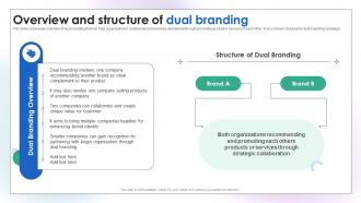 Overview And Structure Of Dual Branding Dual Branding Campaign To Increase Product Sales
