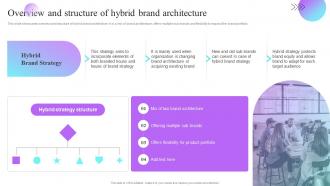 Overview And Structure Of Hybrid Brand Architecture Multi Brand Strategies For Different Market