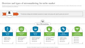 Overview And Types Of Micromarketing For Niche Understanding Various Levels MKT SS V