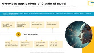 Overview Applications Of Claude Ai Model Claude Ai A More Powerful Ai SS V