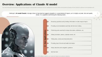 Overview Applications Of Claude Ai Model Claude Ai The Next Rival Of Chatgpt ChatGPT SS