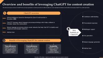 Overview Chatgpt For Content Creation Chatgpt Transforming Content Creation With Ai Chatgpt SS