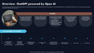 Overview Chatgpt Powered By Open Ai Chatgpt Revolutionizing The Education Sector ChatGPT SS