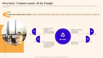 Overview Contact Center Ai By Google Using Google Bard Generative Ai AI SS V