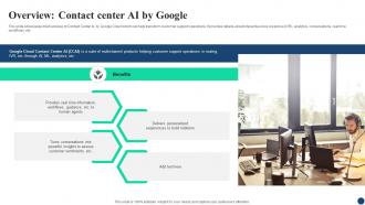 Overview Contact Center AI Google For Business A Comprehensive Guide AI SS V
