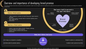 Overview Developing Brand Promise Brand Strategy For Increasing Company Presence MKT SS V